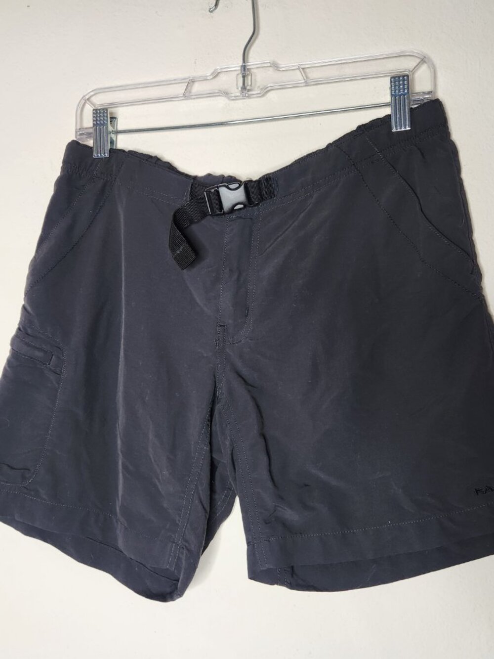 Kavu Mens Medium Black Outdoor Hiking Shorts Belted